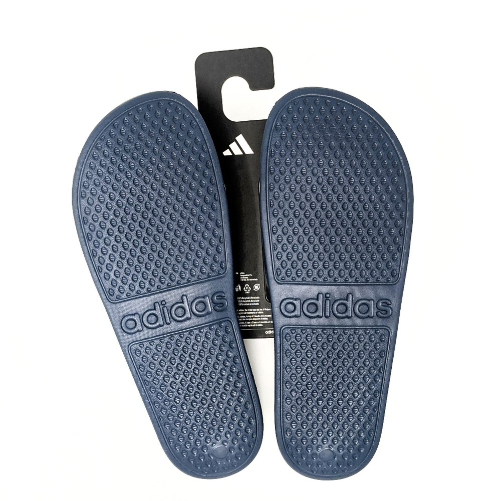 BRAND NEW! Men's Adidas Adilette Aqua Navy Blue Slides M/11 W/12 - Picture 4 of 4